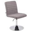 ESSZIMMERSTUHL Evon, Stoff grau - Edelstahlfarben/Grau, Textil/Metall (44/97/60cm) - TPFLiving