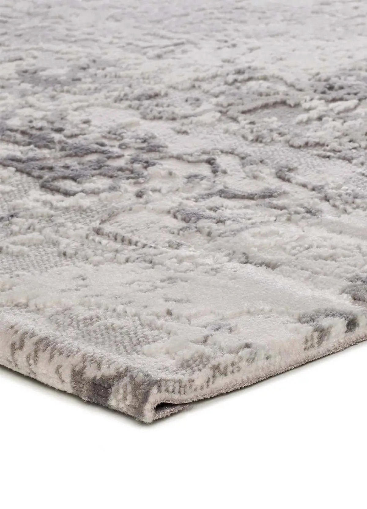 KURZFLORTEPPICH Grau Oris 77/150 cm - Grau, Naturmaterialien/Textil (77/150cm) - Atticgo