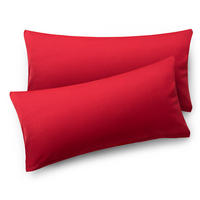 KISSENBEZUG Agneta 40/40 cm, 2er-Set, 100% Baumwolle, Rot - Rot, Textil (80/40cm) - Blumtal