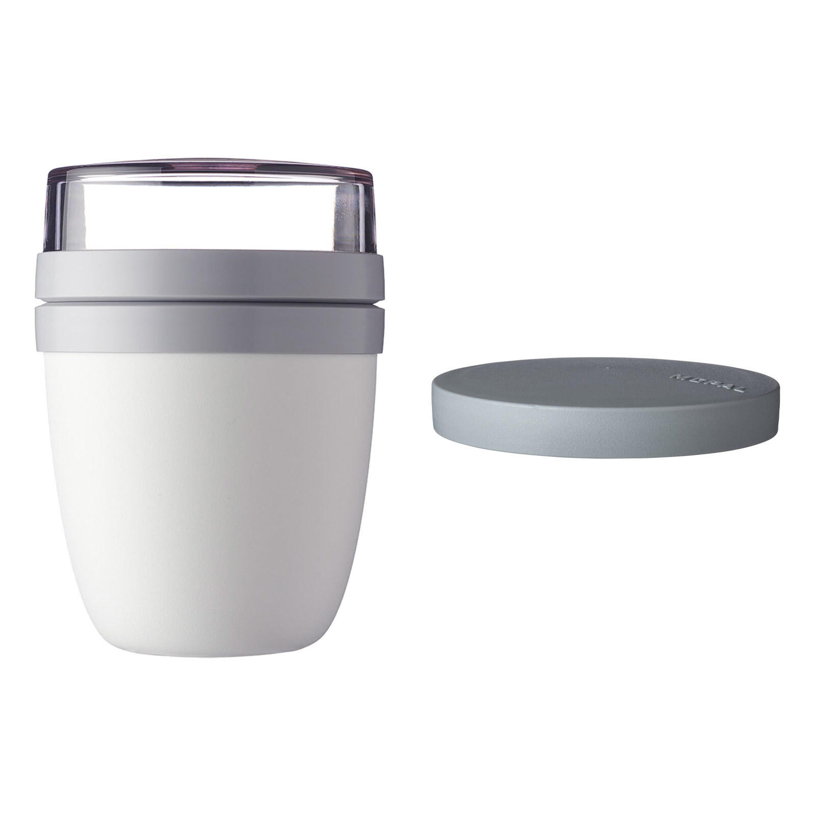 LUNCHPOT SWITCH Ellipse Weiß 500 ml (+ 200 ml) - Weiß, Kunststoff (10.7/15.1/10.7cm) - Mepal