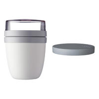 LUNCHPOT SWITCH Ellipse Weiß 500 ml (+ 200 ml) - Weiß, Kunststoff (10.7/15.1/10.7cm) - Mepal