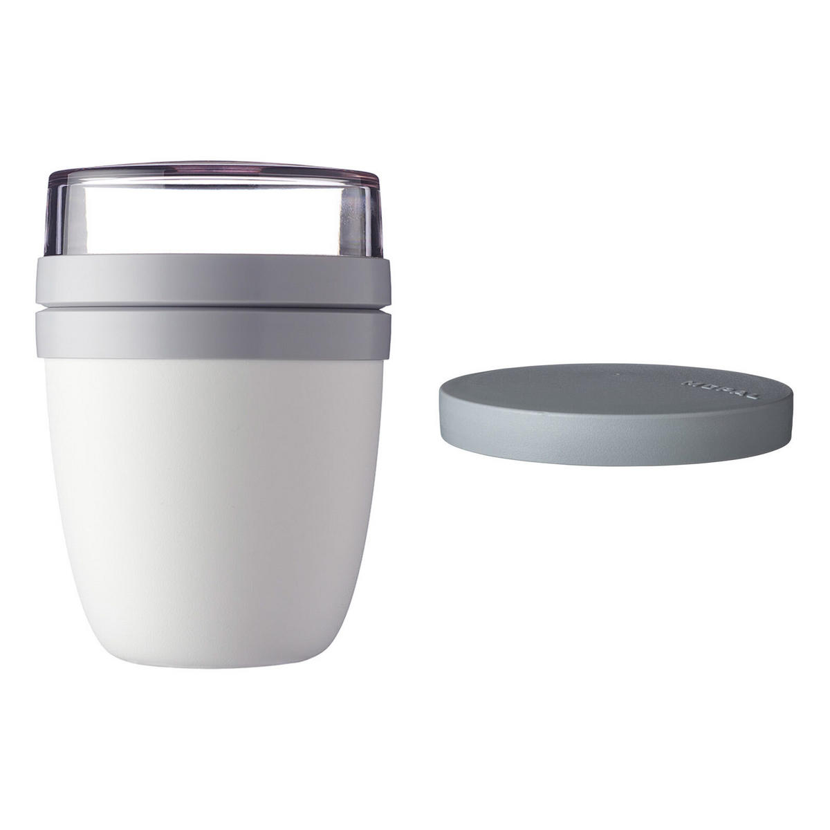 LUNCHPOT SWITCH Ellipse Weiß 500 ml (+ 200 ml) - Weiß, Kunststoff (10.7/15.1/10.7cm) - Mepal