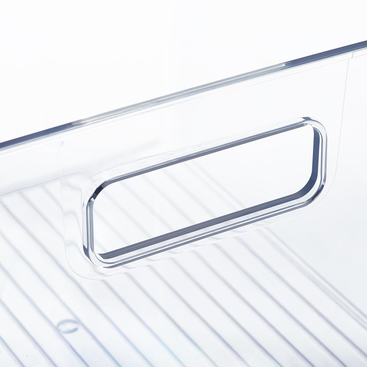 KÜHLSCHRANKORGANIZER - Transparent, Kunststoff (21/15.5/21cm) - Relaxdays