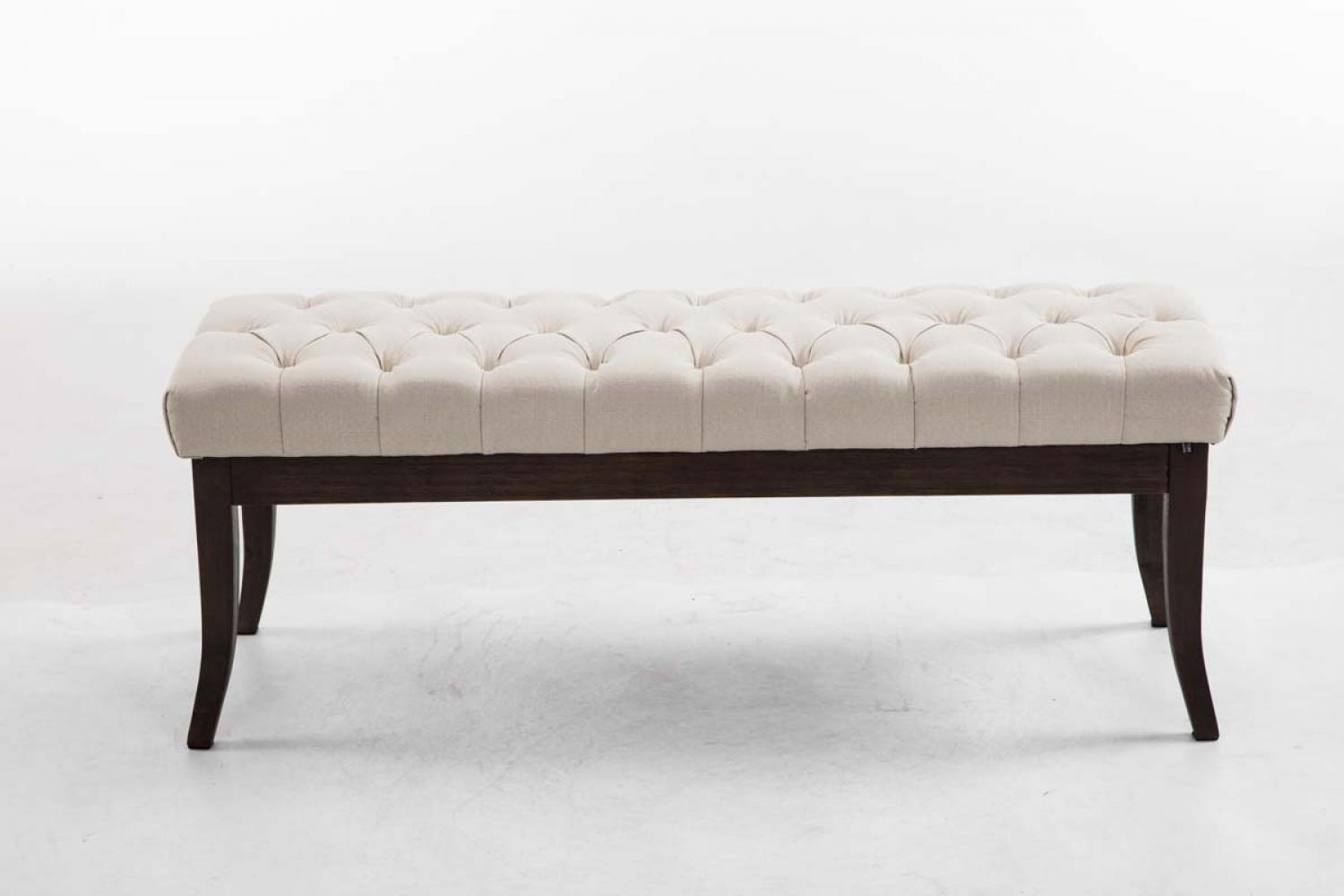 SITZBANK 120/38 cm Stoff Creme - Creme, Holz/Textil (120/46/38cm) - CLP