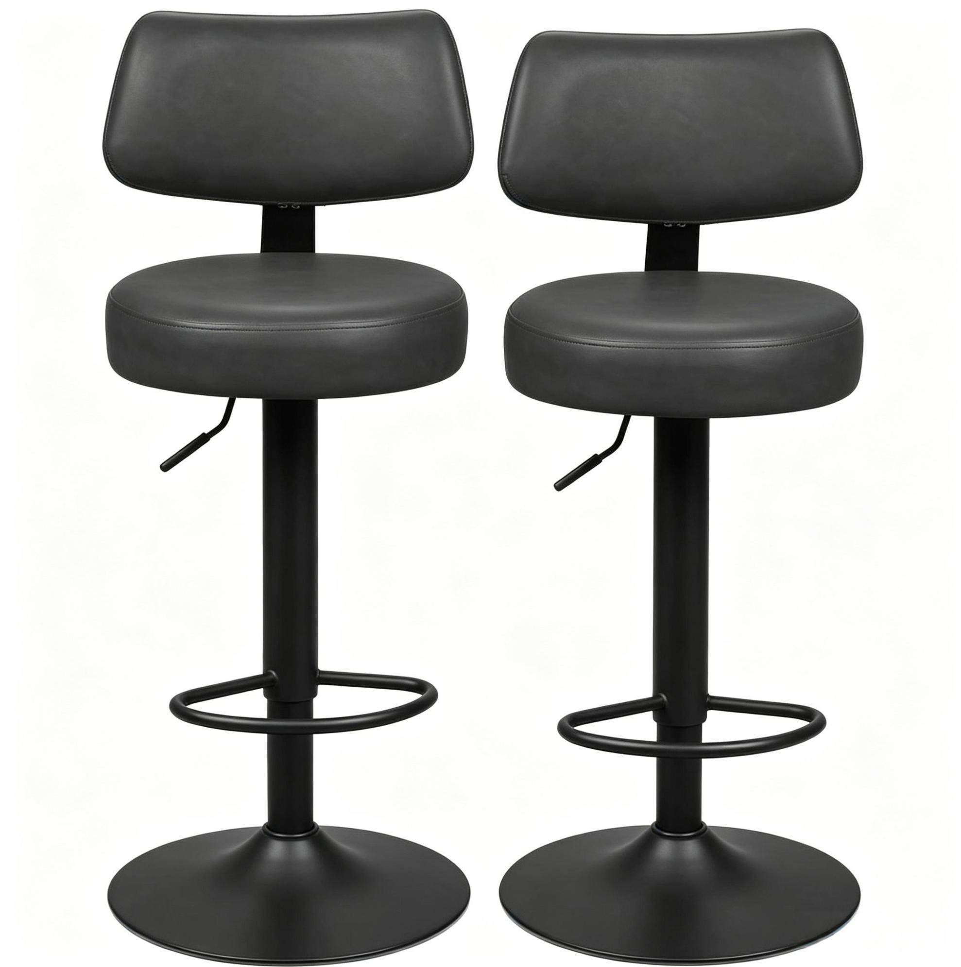BARHOCKER 41/41/84-109 cm Anthrazit höhenverstellbar drehbar - Anthrazit, Metall (41/109/41cm) - MIVRAY
