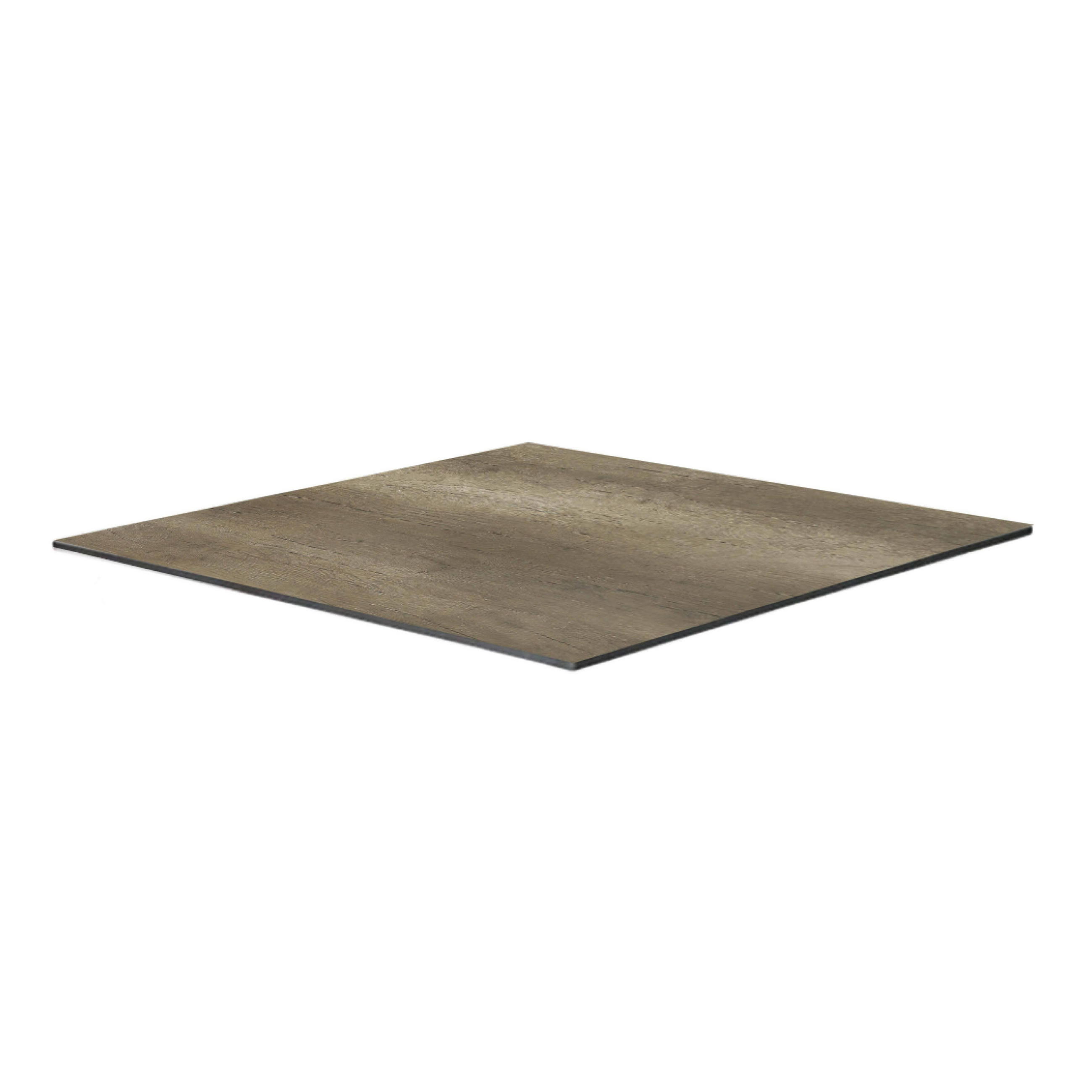 TISCHPLATTE 60 x 60 cm, Geräucherte Eiche - Braun, Holzwerkstoff (60/60/1.25cm) - Oviala