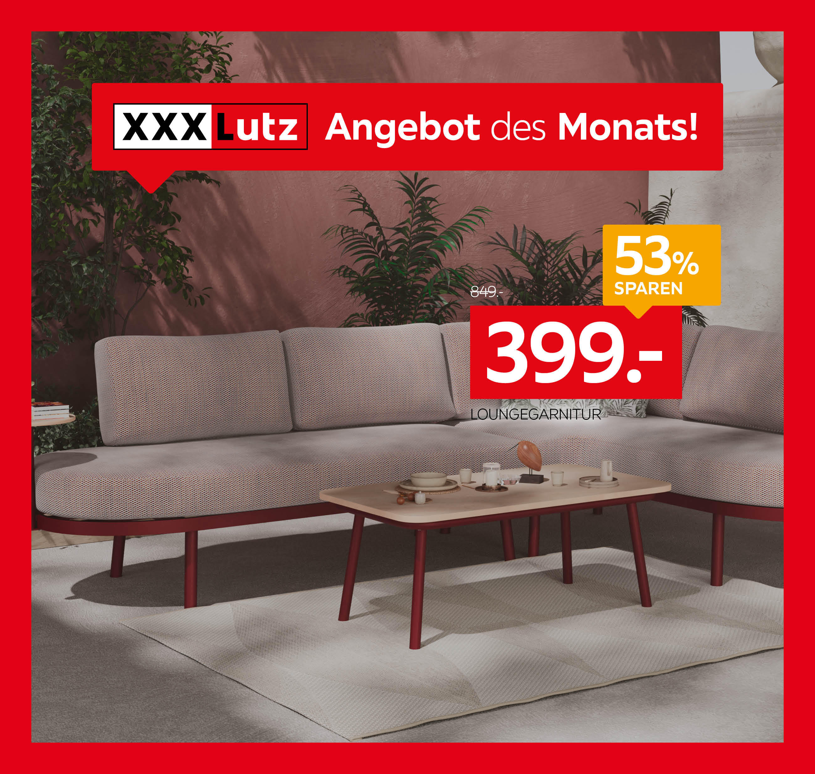 Angebot des Monats  - Loungegarnitur
