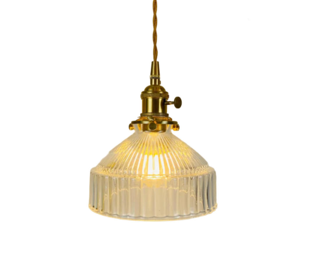 PENDELLEUCHTEN,MESSING und Glas, 220 V, 4 W, E27, 18 cm Durchmesser，Transparent - Transparent, Glas (18/18/20cm) - Weltevree