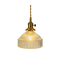 PENDELLEUCHTEN,MESSING und Glas, 220 V, 4 W, E27, 18 cm Durchmesser，Transparent - Transparent, Glas (18/18/20cm) - Weltevree