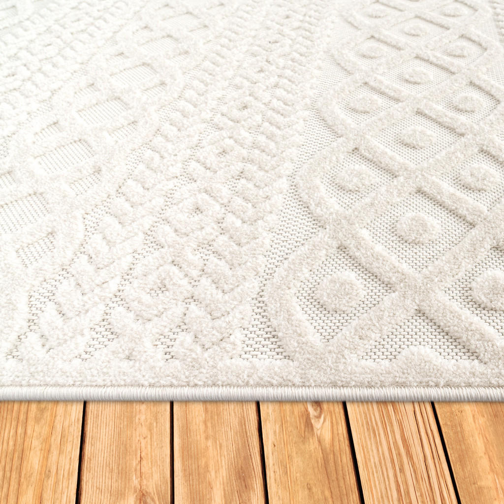 Thumbnail - Paco Home Outdoorteppich, Creme, Textil, Rechteckig, 200x290 cm, strapazierfähig, für Fußbodenheizung geeignet, Teppiche...
