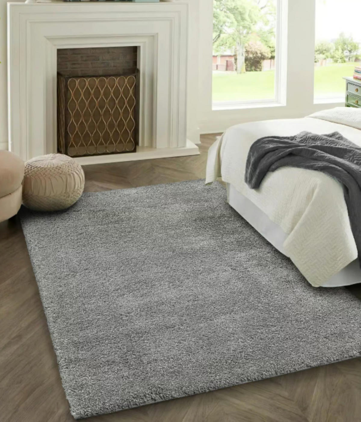 TEPPICH dichter Flor ROCAS Grau 160x230 cm - Grau, Textil (160/230cm) - Novatrend