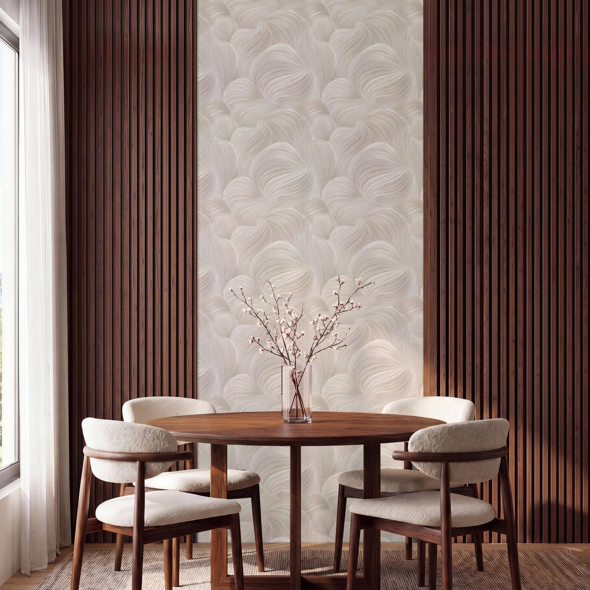 TAPETE - Lines - Ventilator - Beige - 100x240 cm - Creme, Papier (100/240cm) - OnlyWow