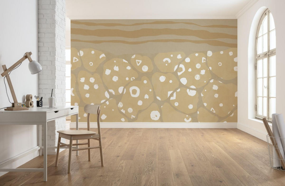 FOTOTAPETE künstlerisch 400 x 280 cm - Beige, Papier (400/280cm) - Sanders & Sanders