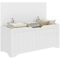 TRUHENBANK Weiß 100/40/45 cm - Weiß, Holzwerkstoff/Kunststoff (40/45/100cm) - PANGIVO