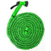 FLEX-GARTENSCHLAUCH 15m inkl. 7fach Multifunktions-Sprühkopf - Grün, Kunststoff (1500cm) - eyepower