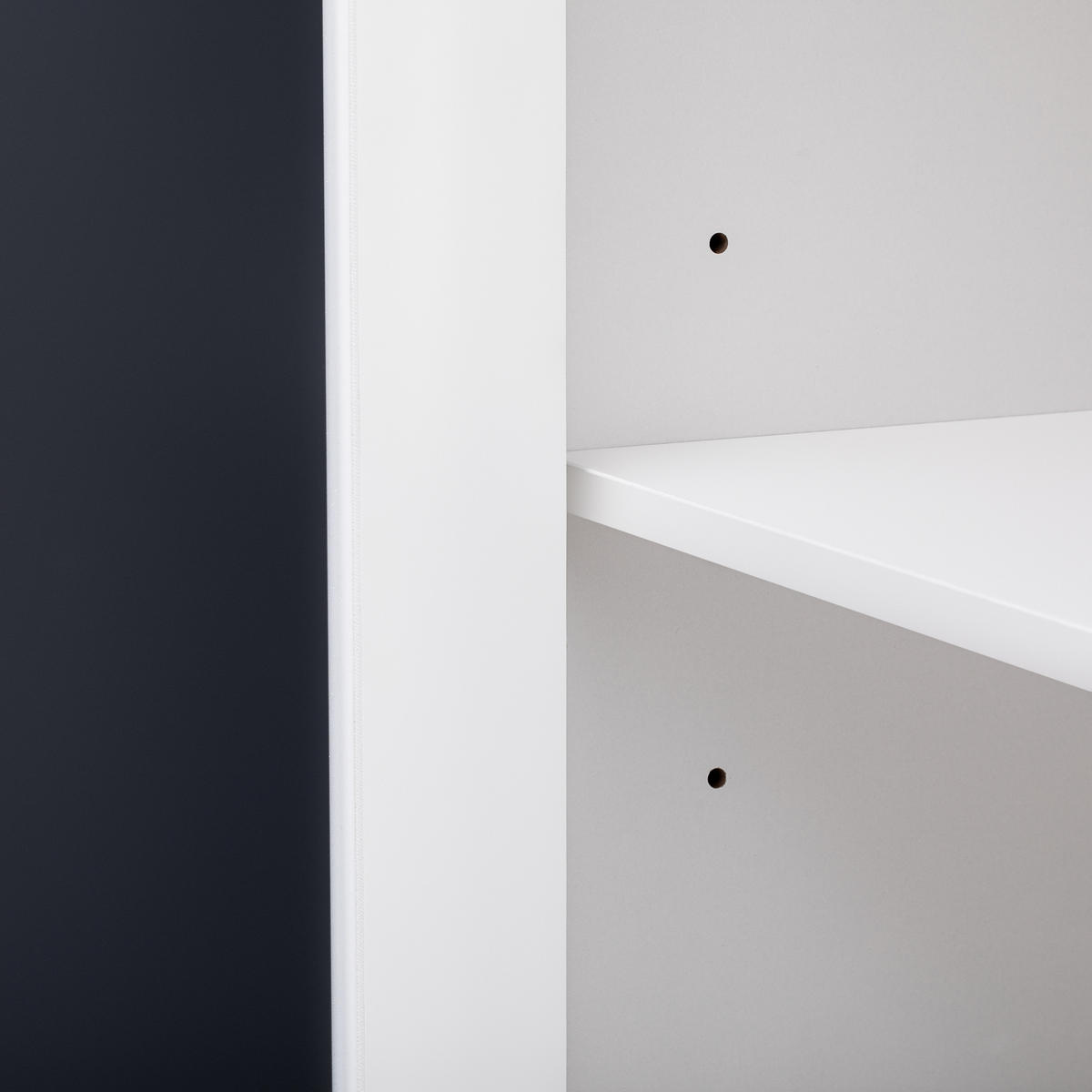 SIDEBOARD 140/40/83 cm, 4 Spiegeltüren, 2 Schubladen, MDF weiß, mit kristallförmigen Griffen, Weiß - Weiß, Holzwerkstoff (140/83/40cm) - Redom