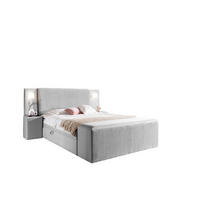BOXBETT Marten überlänge Set.4 - Hellgrau, Holzwerkstoff/Textil (120/220cm) - Fun Möbel