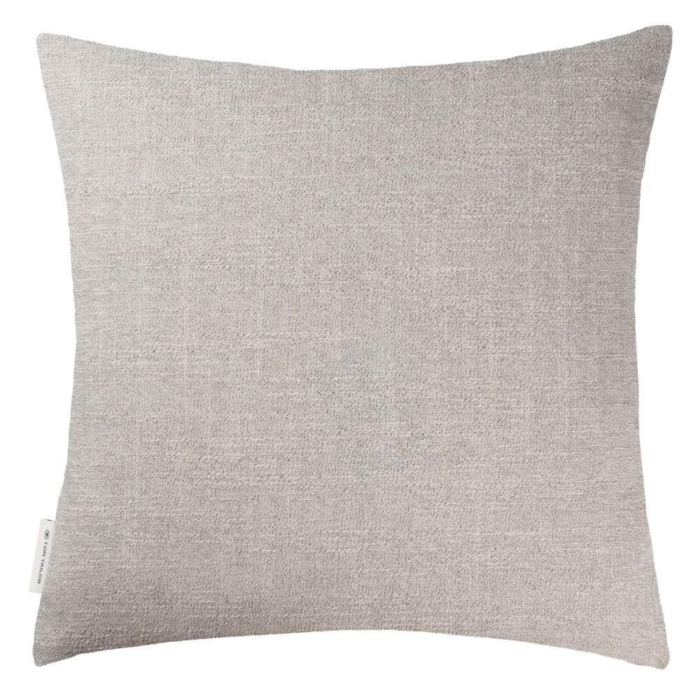 ZIERKISSENHÜLLE Xmas Loop natur-rost-grün 45x45cm - Grün, Textil (45/45cm) - Tom Tailor