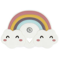 BEISSRING Silikon Regenbogen - ab Geburt - Multicolor, Kunststoff (6/9cm) - Bieco Spielwaren