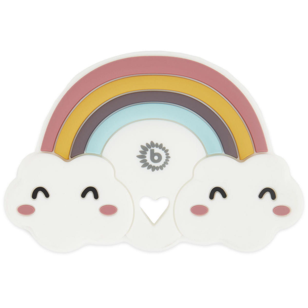 BEISSRING Silikon Regenbogen - ab Geburt - Multicolor, Kunststoff (6/9cm) - Bieco Spielwaren