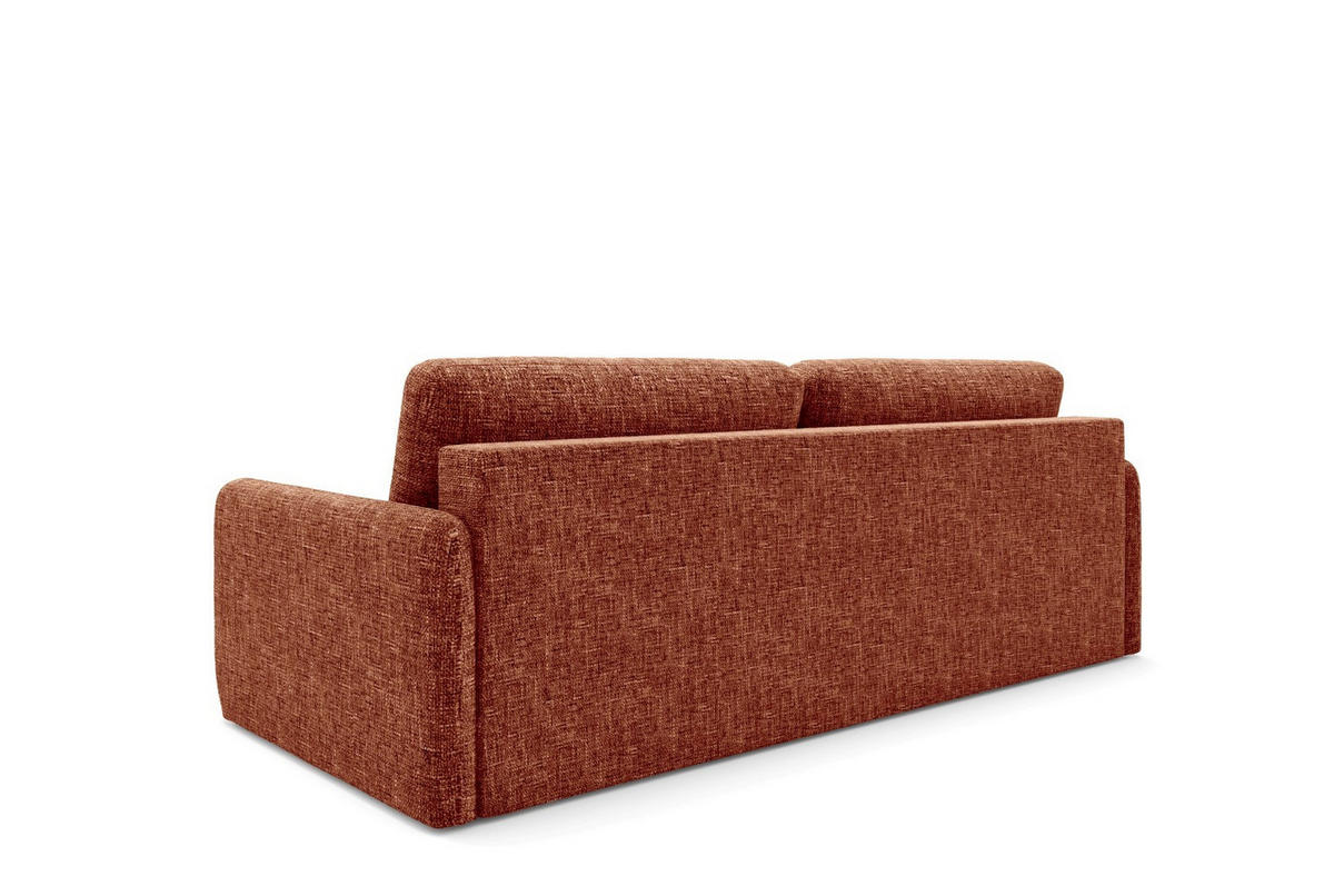 SCHLAFSOFA mit Bettkasten Orange - Schwarz/Orange, Holz/Holzwerkstoff (217/86/102cm) - Furnisell