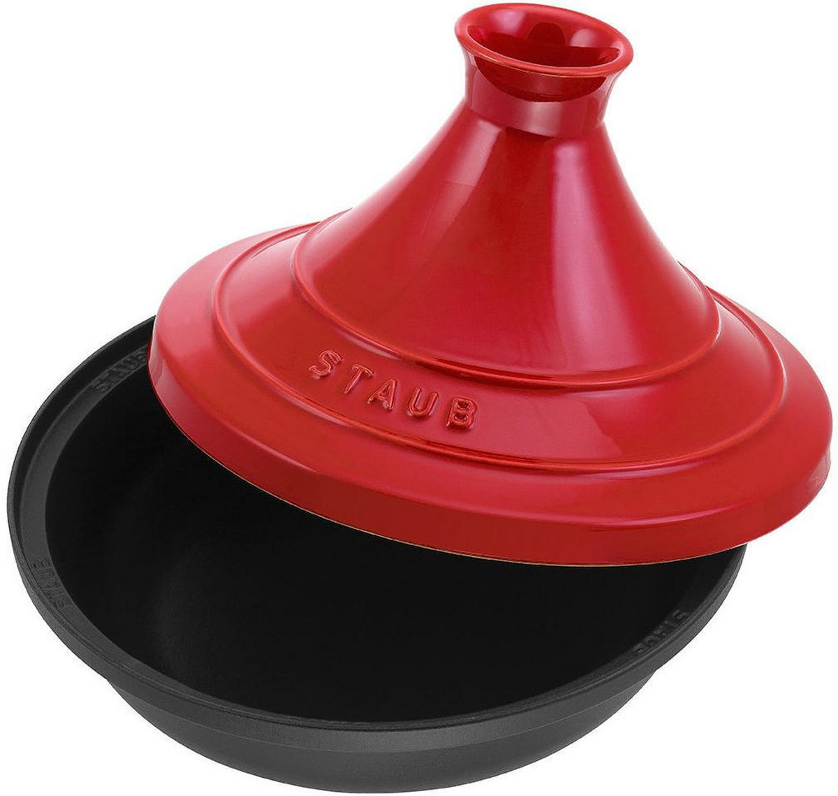 TAJINE Kirsche - ø 28 cm - Rot, Metall (28cm) - Staub