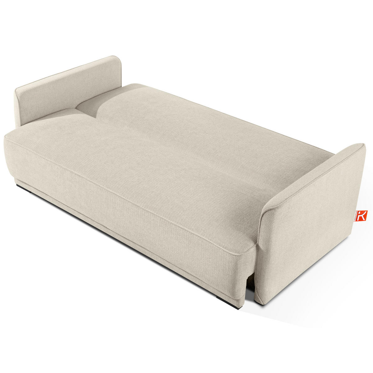 EINZELSOFA LIRIS, 3 Personen, Hellbeige - Beige, Holz/Holzwerkstoff (208/91/98cm) - KONSIMO®