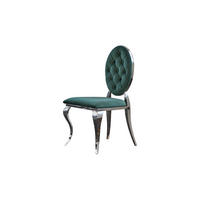 ESSZIMMERSTUHL LINDA Grün Velvet - Grün, Textil (50/92/56cm) - KAWOLA