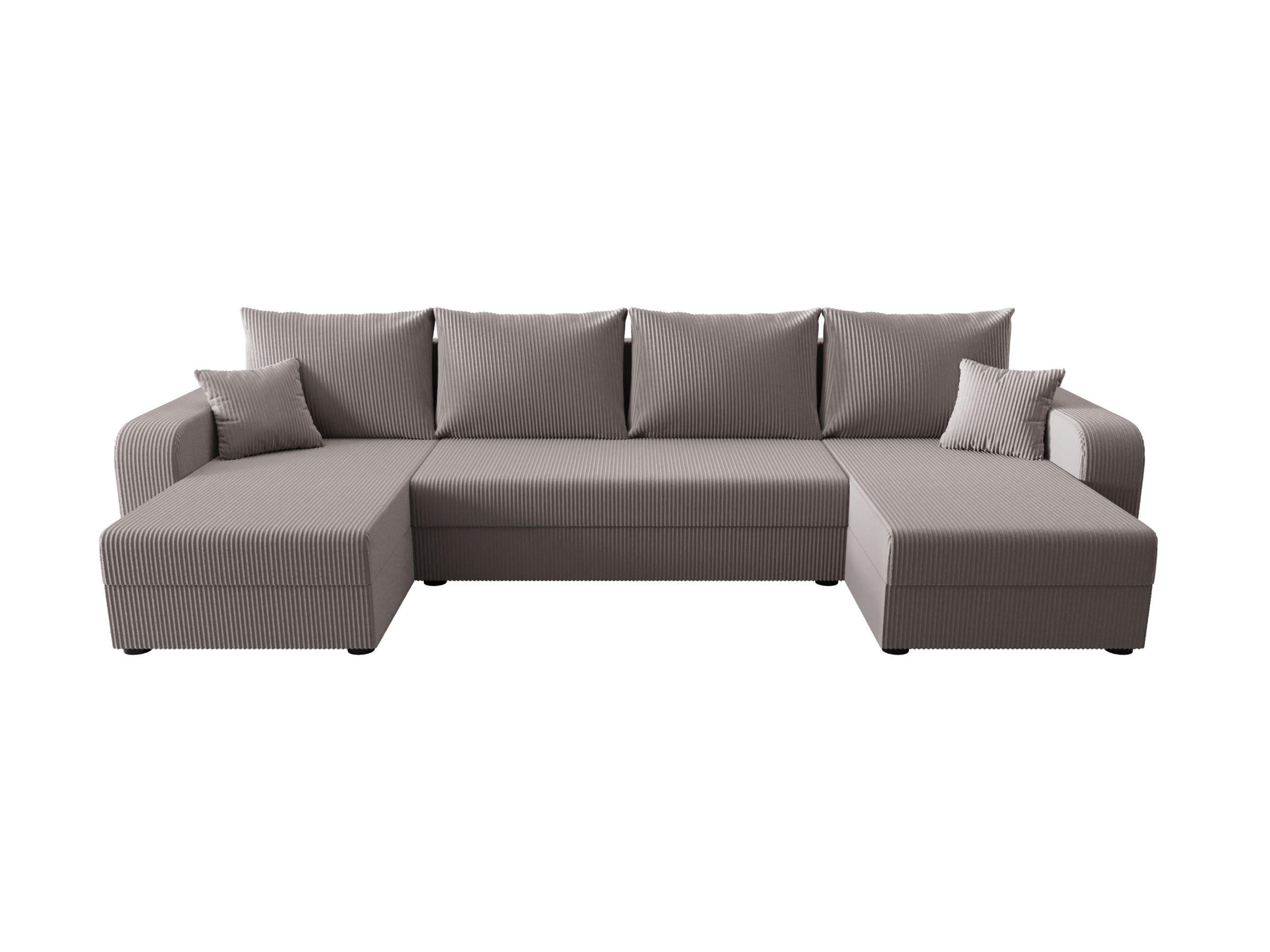WOHNLANDSCHAFT HEWLET U BIS Zoom 19 mit Schlaffunktion - Grau, Textil (305/90/140cm) - Bedante