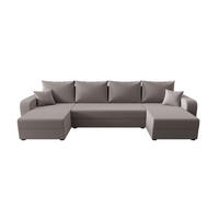 WOHNLANDSCHAFT HEWLET U BIS Zoom 19 mit Schlaffunktion - Grau, Textil (305/90/140cm) - Bedante
