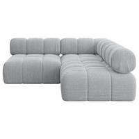 ECKSOFA modulares Sofa Samaro-L1 - 190x190x70 cm Grau Cord - Grau, Holzwerkstoff/Textil (190/190cm) - ALTDECOR