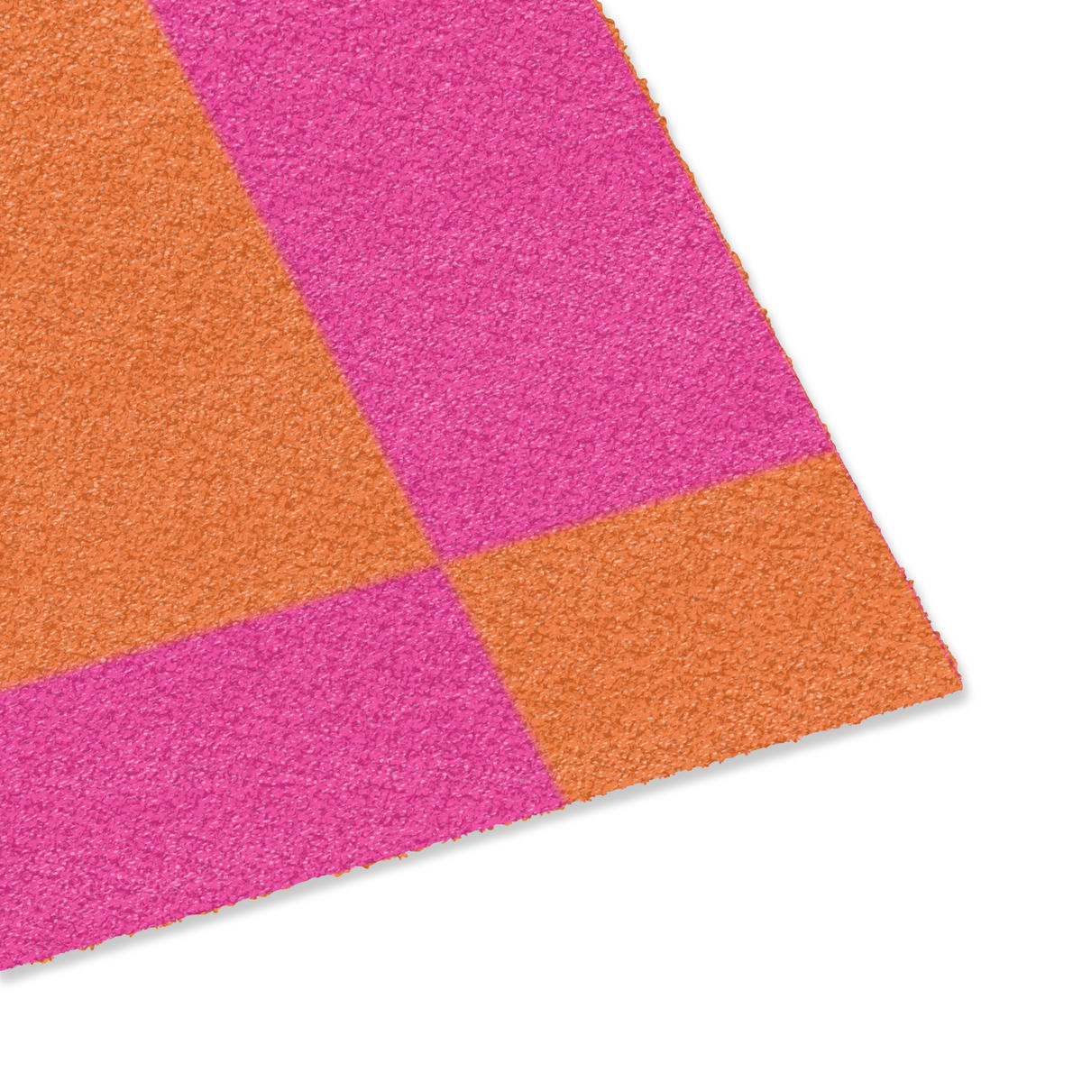 PREPRAŽNIK ZA VRATA Schackbräde med tryck - Orange - Rosa - Block 90x60 cm - pink, umetna masa (90/0.4cm) - MuchoWow