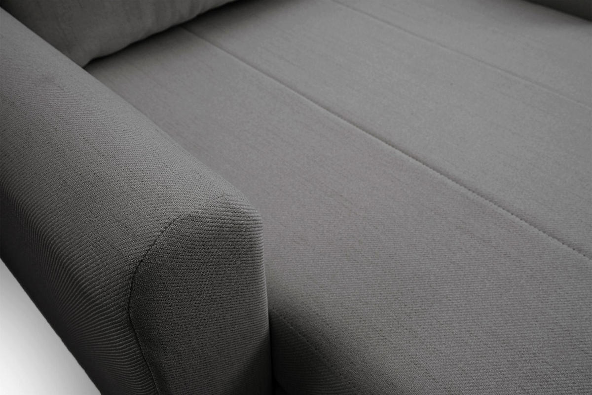 SCHLAFSESSEL Dejano Dunkelgrau 75x196 cm - Dunkelgrau/Schwarz, Holz/Textil (103/90/115cm) - Selsey