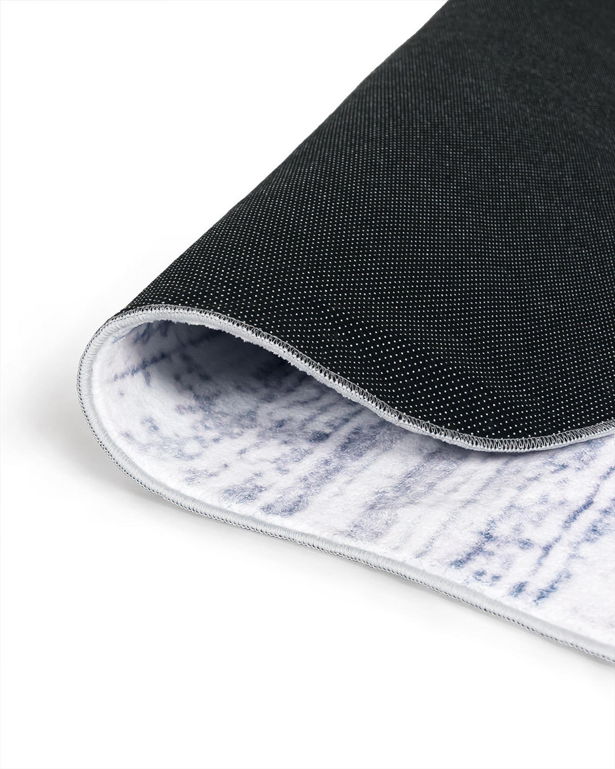 TEPPICH Arona Albi Mazovia Unregelmäßige Form 120x160cm Weiß Blau Abstrakt Kurzflor - Weiß, Textil (120/160cm) - Mazovia