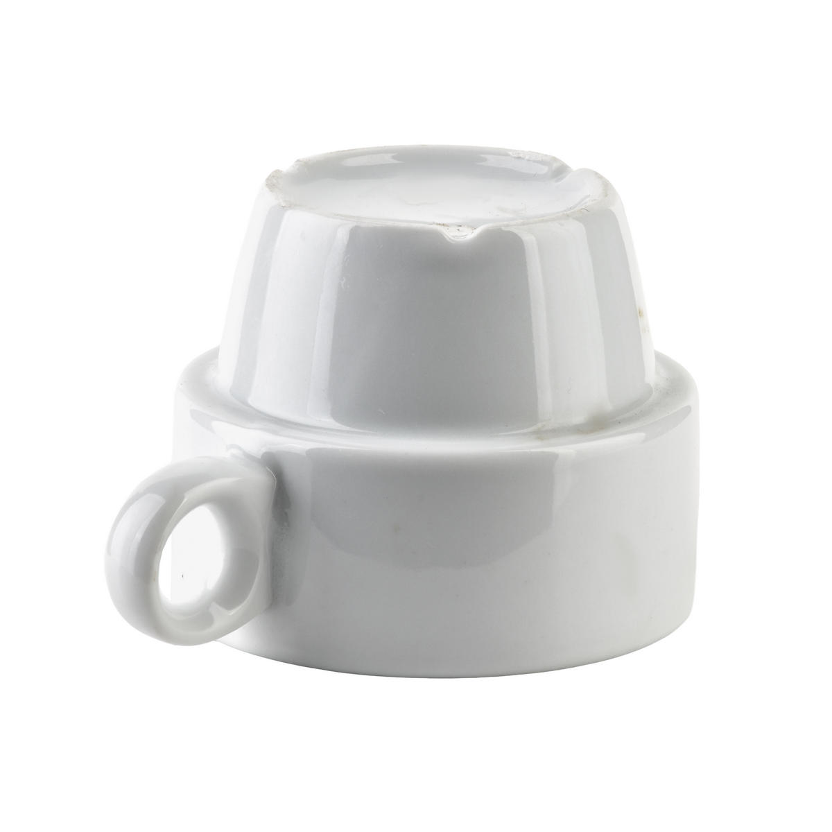 BECHER Basic weiß 8/11/6,5 cm Porzellan - Weiß, Keramik (0.12L) - Mondex