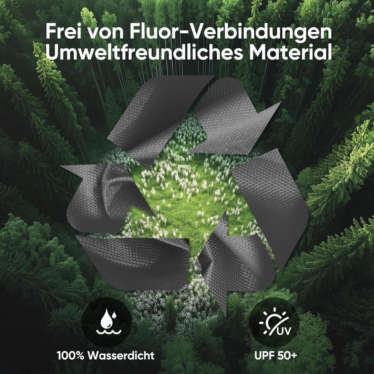 FALTPAVILLON 3 x 3 m wasserdicht Grau - Grau, Textil (300/265/300cm)
