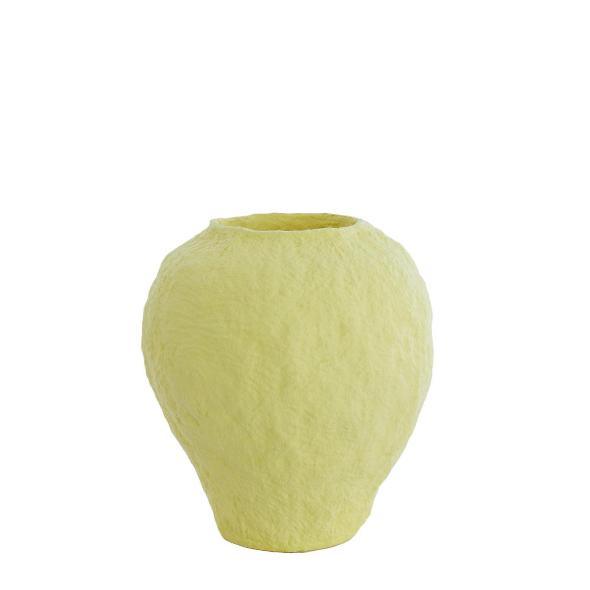 VASE Pantoja Gelb 45/45/50 cm - Gelb, Kunststoff (50cm) - Light & Living