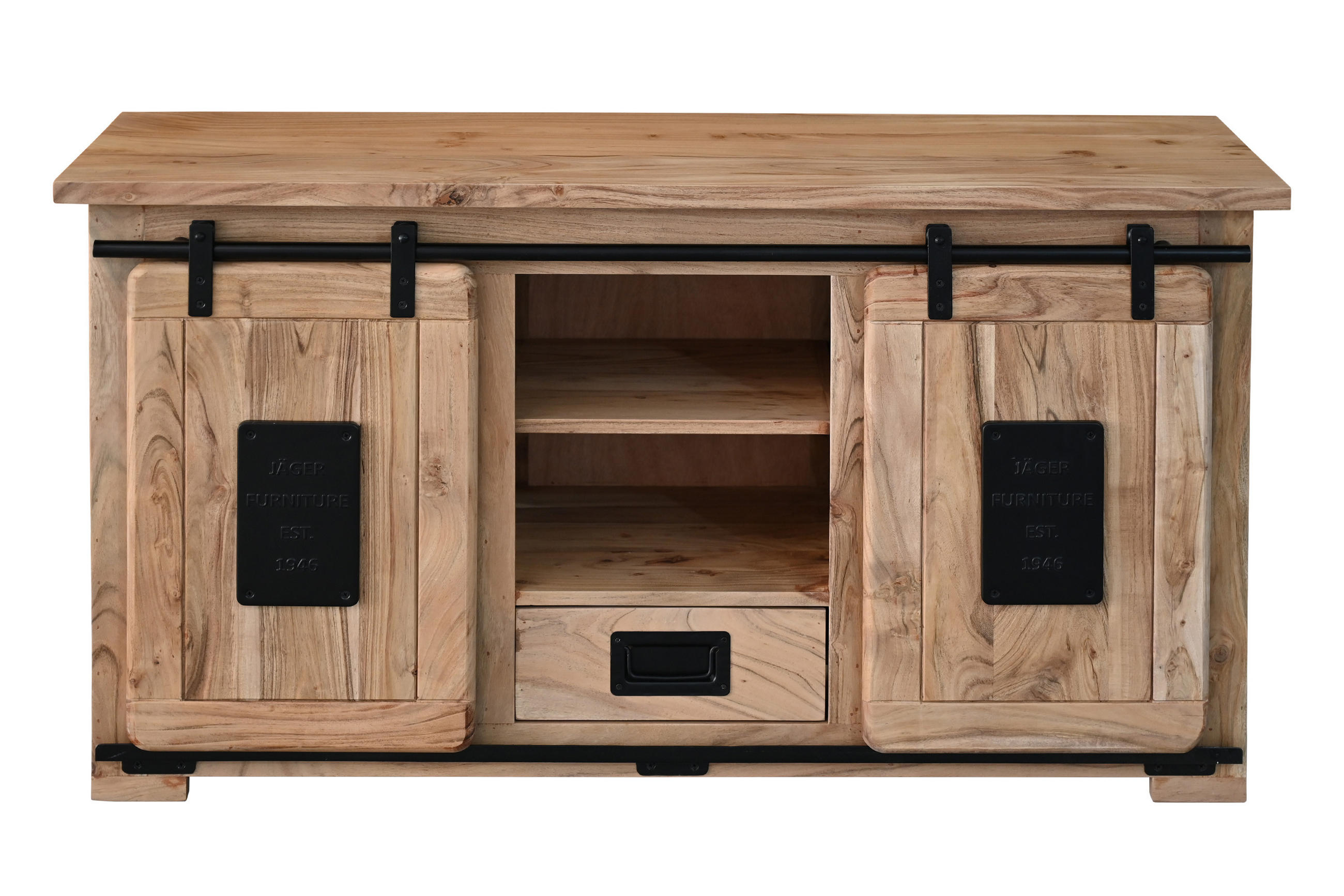 LOWBOARD LIBRO - Beige/Naturfarben, Holz (128/70/45cm) - SAM