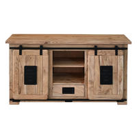 LOWBOARD LIBRO - Beige/Naturfarben, Holz (128/70/45cm) - SAM