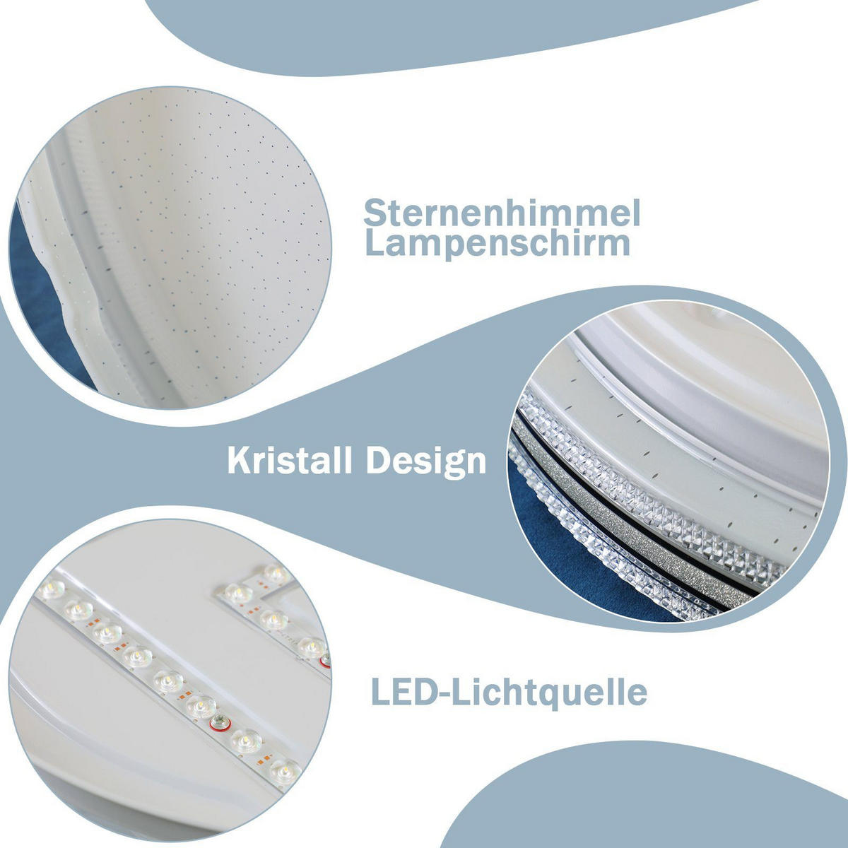LED-DECKENLEUCHTE Andreas 40/40/6 cm - Weiß, Kunststoff (40/40/6cm) - Nettlife