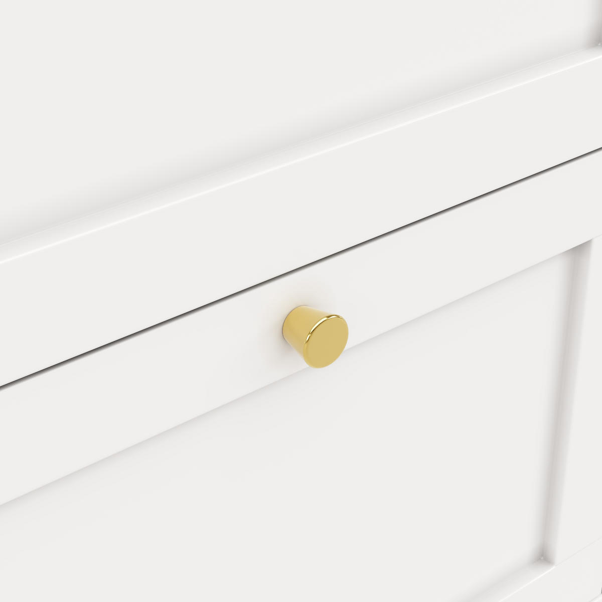 L-FÖRMIGER Schrank 105x39x102cm Weiß mit drehbarem Seitenrahmen & 4 Schubladen - Weiß, Holzwerkstoff (105/102/39cm) - Modfu