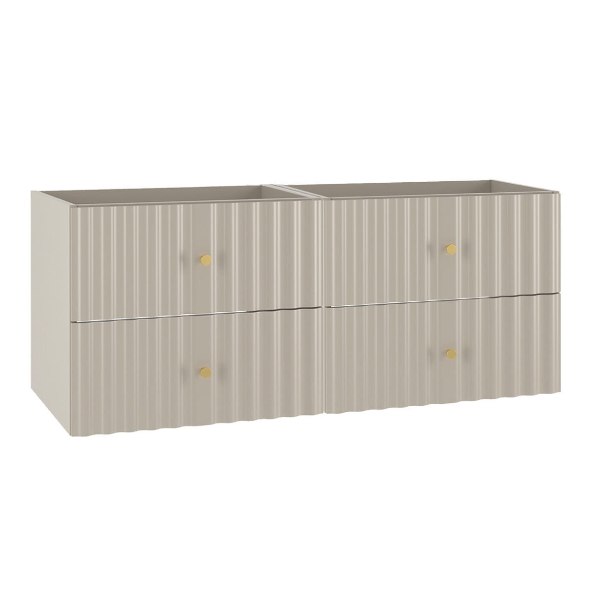 WASCHTISCHUNTERSCHRANK 120cm Izae Kaschmir - Beige, Holzwerkstoff (120/50/45.8cm) - Petits-meubles