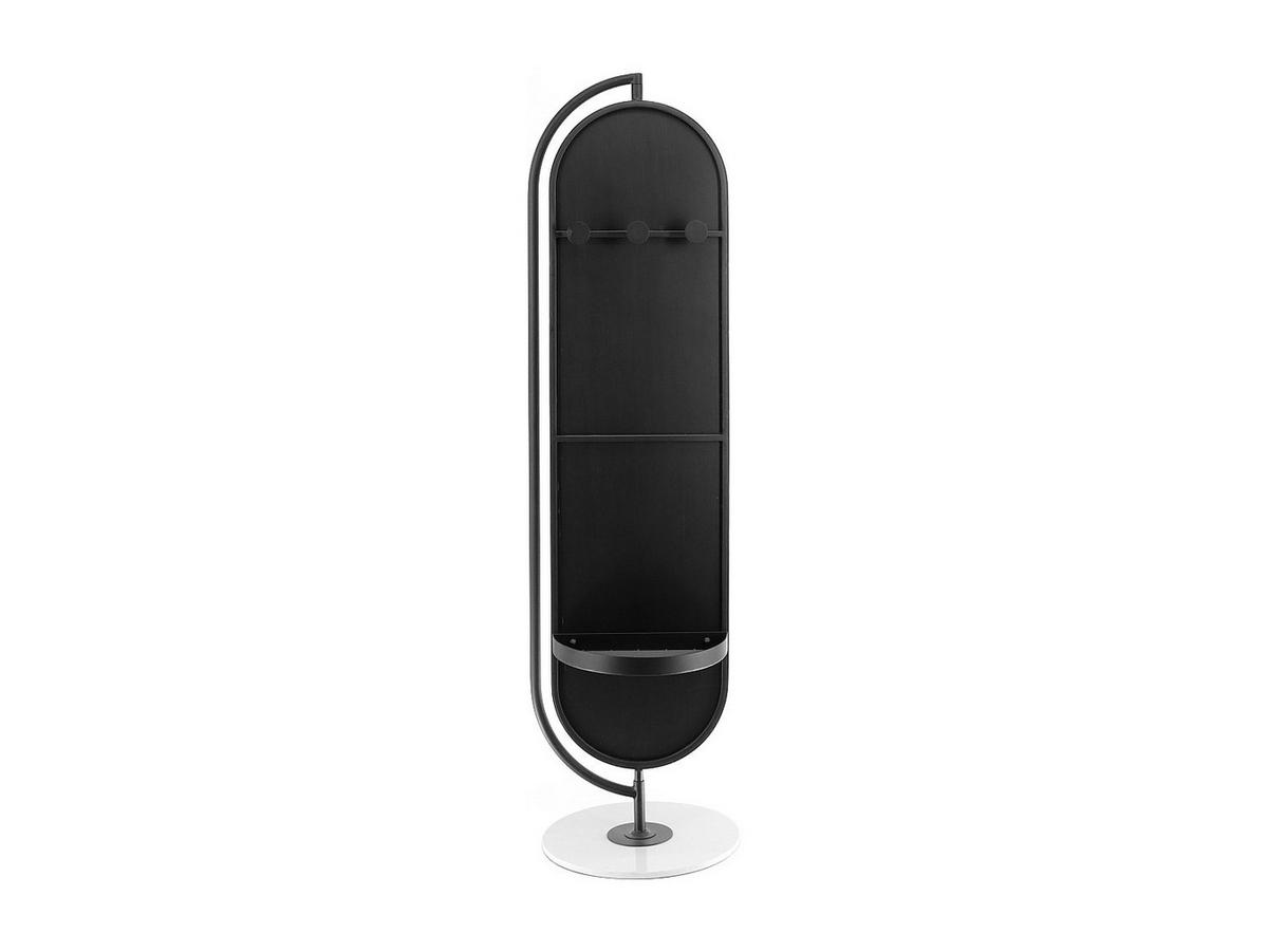 STANDSPIEGEL mit Füßen - 44 cm x 40 cm - metall - schwarz Tomono - Schwarz, Metall (44/169/40cm) - Vente-Unique