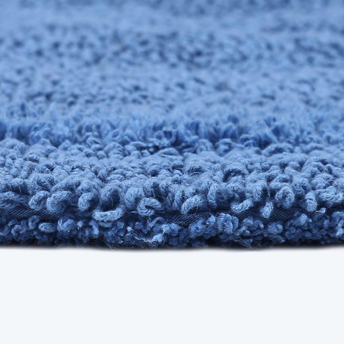BADEMATTE 50/80 cm, 100% Baumwolle, wendbar - Blau, Textil (50/80cm) - Homescapes