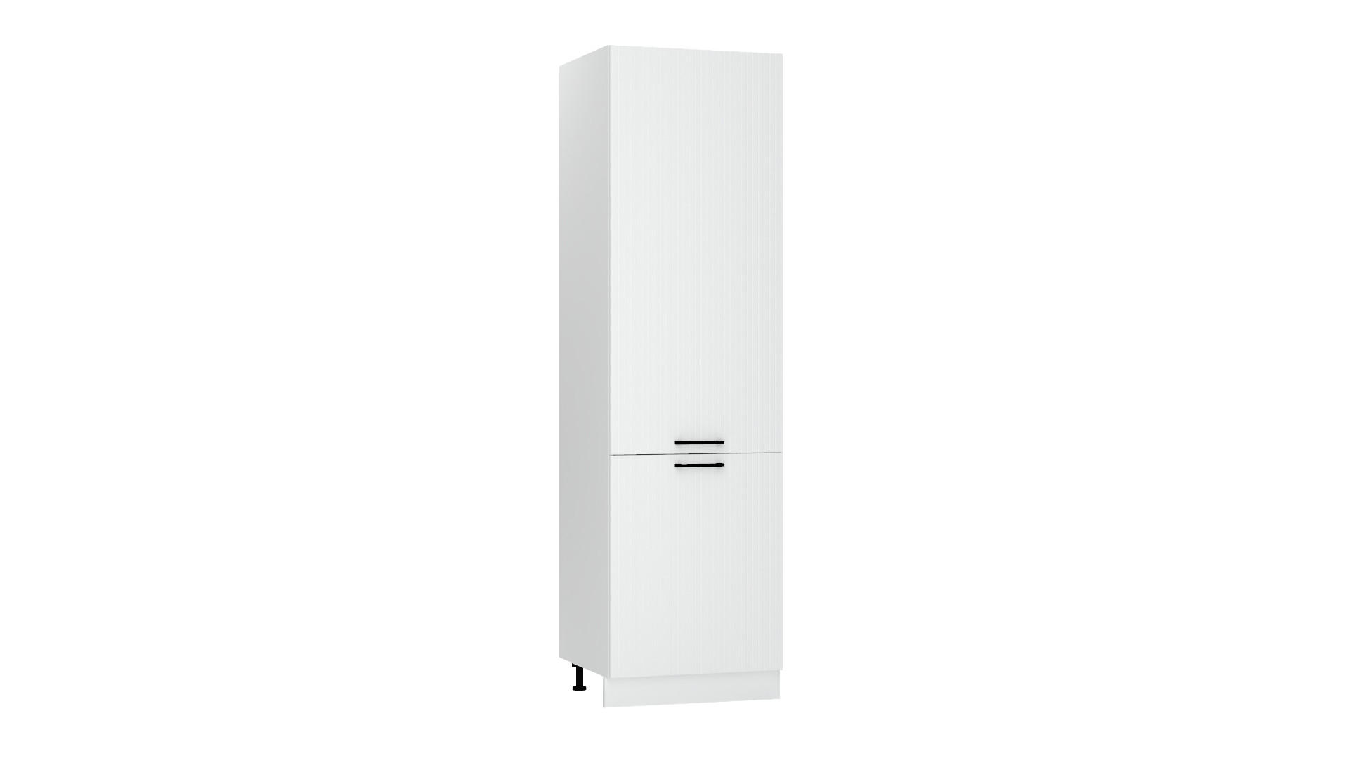 HOCHSCHRANK - D60SŁ P/L (S2100/28 ) - KATE - Hochwertiges Design Konzept - Weiß, Holz/Metall (60/213.3/56cm) - ROYAL24_MARKT
