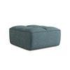 POUF Strukturstoff Stoff Blau - Blau/Blaugrau, Kunststoff/Textil (80/43/93cm) - Makamii