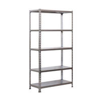 SCHWERLASTREGAL Big Metal Shark HxBxT 200 x 120 x 40 cm Fachlast 200 kg Verzinkt - Silberfarben, Metall (120/200/40cm) - PROREGAL