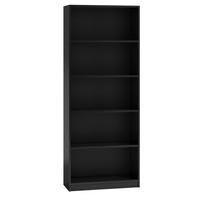 BÜCHERREGAL Schwarz 60/182/30 - Schwarz, Holzwerkstoff (60/182/30cm) - RAUMHIRSCH FURNITURE