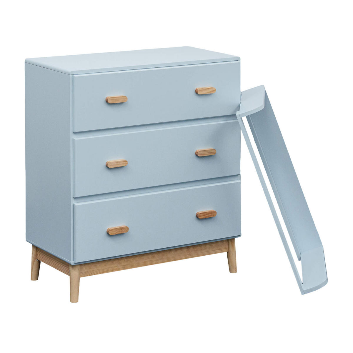 WICKELKOMMODE Hellblau 42/80/100 cm - Hellblau, Holzwerkstoff (80/100/42cm)