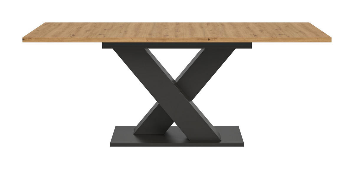 ESSTISCH MOTION (B/H/T: ca. 150/76/90 cm) in grau/Artisan Oak Nachbildung - Grau, Holzwerkstoff (90/150/76cm)